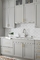 Armário de cozinha branco da laca da base da madeira compensada da categoria E1 ajustado com ISO9001