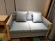 Sala de hotel Sofa Solid Wood Frame Sofa de estofamento da tela 1600*900*820mm 2 Seaters