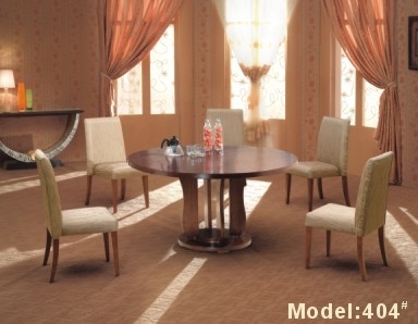 Tabela de madeira da sala de jantar de 5 pessoas da mobília do restaurante do hotel de estofamento de Gelaimei