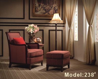 Sofá de madeira padrão único Seater da base de ISO9001 Gelaimei confortável