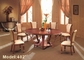 A mobília do restaurante do hotel do diâmetro 1500mm personalizou o grupo da sala de jantar da madeira maciça
