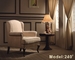 sala de hotel branca Sofa Single Seater Fabric Sofa de 850*850*900mm com ISO14001