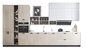 ISO14001 personalizou o armário de cozinha estratificado luxuoso ajustou armários de cozinha brancos acrílicos
