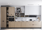 ISO14001 personalizou o armário de cozinha estratificado luxuoso ajustou armários de cozinha brancos acrílicos
